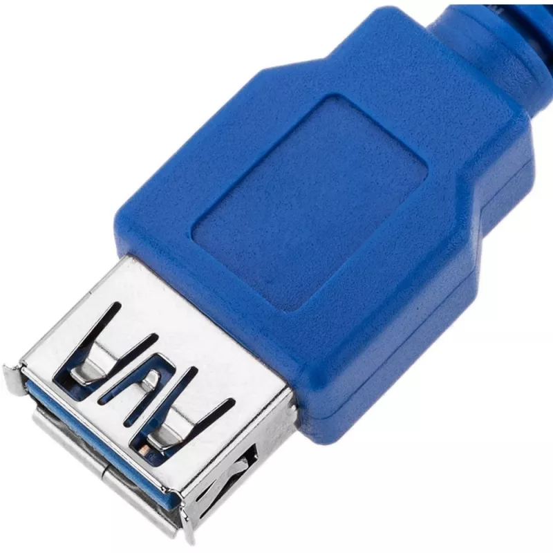 Techly jatkokaapeli USB 3.0, A-uros / A-naaras, 1 m, sininen ICOC U3-AA-10-EX