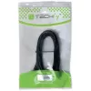 Techly USB 2.0 -kaapeli A-uros / Mini B -uros 90° 1,8 m musta ICOC MUSB-AA-018ANG