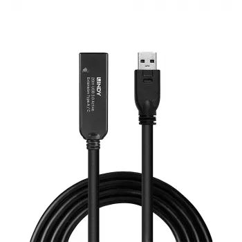 Lindy 20 m USB 3.0 -aktiivijatkokaapeli Type A–C