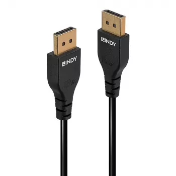 Lindy 0,5 m ohut DisplayPort 1.4 -kaapeli