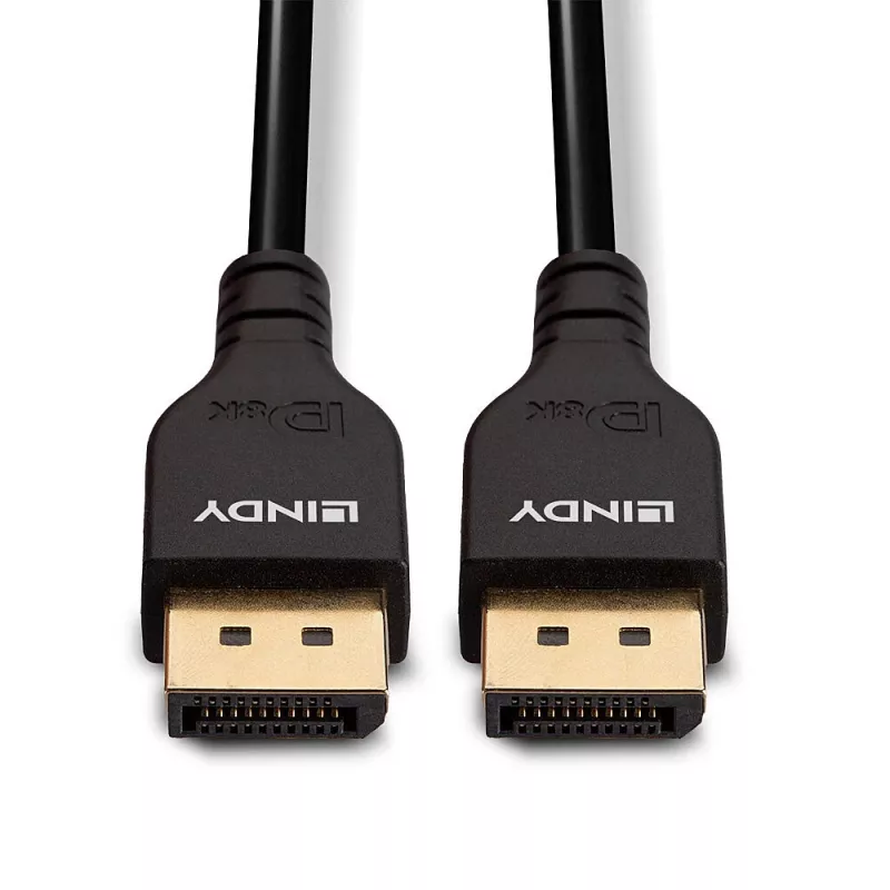 Lindy 0,5 m ohut DisplayPort 1.4 -kaapeli