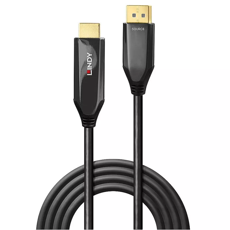 Lindy 1m aktiivinen DisplayPort 1.4 – HDMI 8K60 -kaapeli