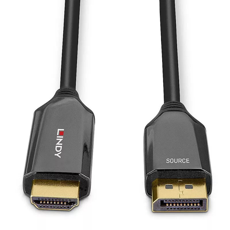 Lindy 1m aktiivinen DisplayPort 1.4 – HDMI 8K60 -kaapeli