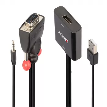 VGA- ja audio–HDMI-muunnin Lindy 38284