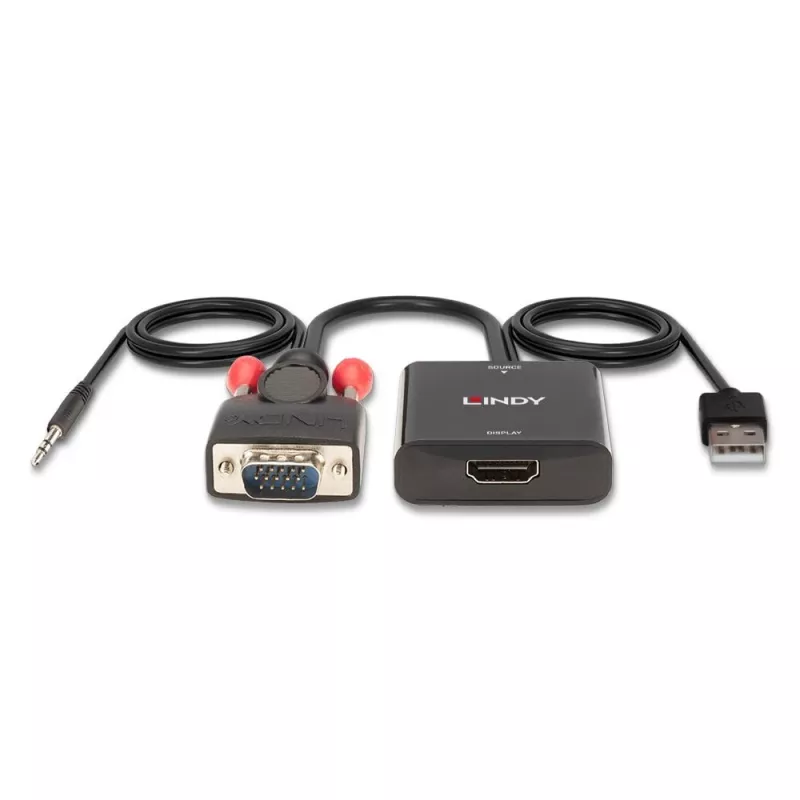 VGA- ja audio–HDMI-muunnin Lindy 38284