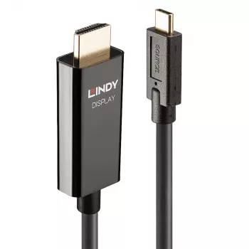 Lindy 5m USB Type-C – HDMI 4K60 -sovitinkaapeli HDR-tuella