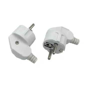 MicroConnect MC-GRUA-W kulmikas Schuko-verkkopistoke, valkoinen