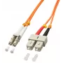 Lindy 10 m OM2 LC - SC duplex InfiniBand-kuitukaapeli oranssi