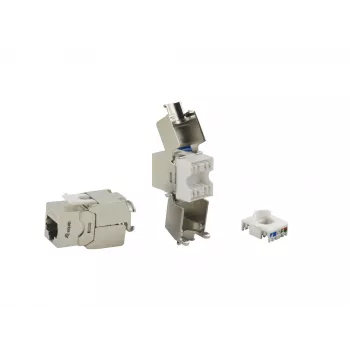 Cat.6A suojattu Keystone-rasia työkaluton Equip 767222