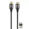 HDMI-kaapeli Ethernetillä Manhattan 8K@60Hz 2 m punottu uros-uros musta