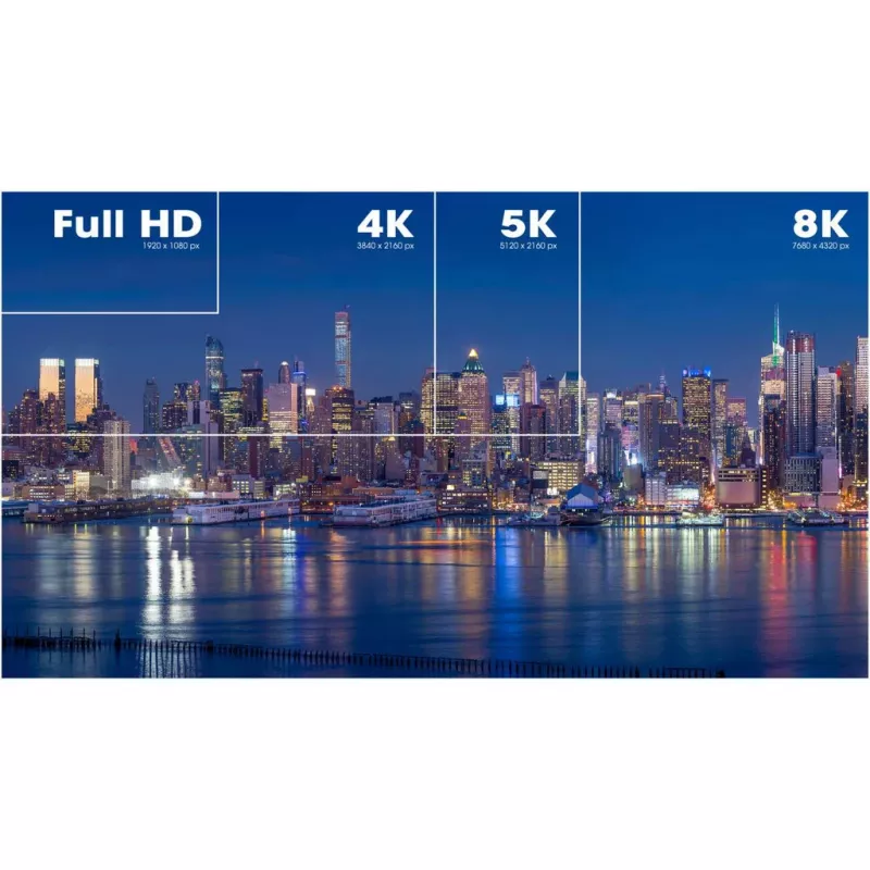 HDMI-kaapeli Ethernetillä Manhattan 8K@60Hz 2 m punottu uros-uros musta