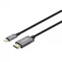 Manhattan USB-C - HDMI -kaapeli, 4K@60Hz, 1 m, musta, uros-uros, kolmen vuoden takuu, vastaa CDP2HD2MBNL