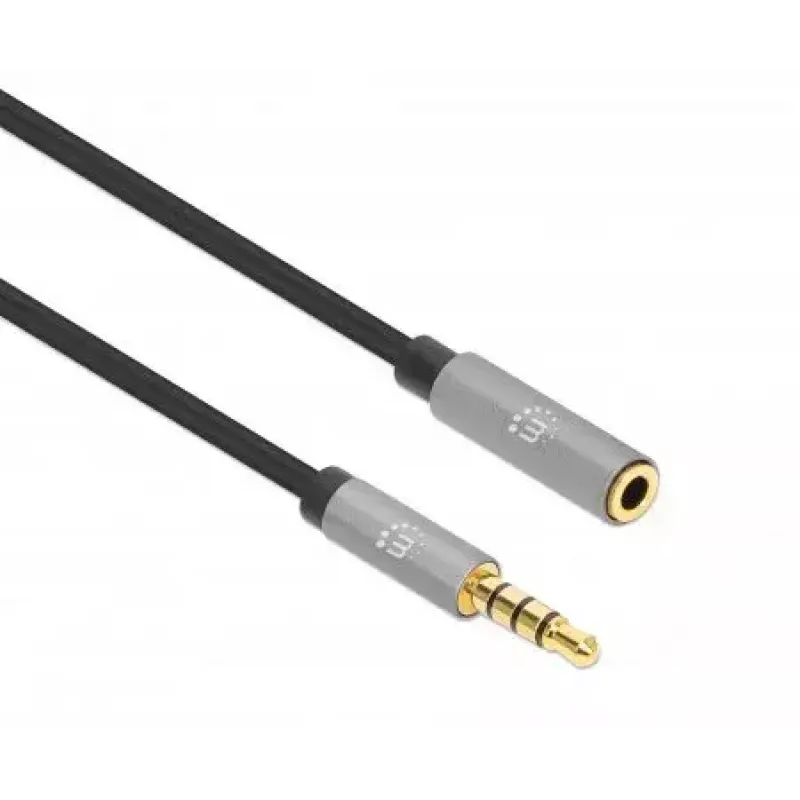 Äänen jatkokaapeli Manhattan 3,5 mm 3 m uros/naaras