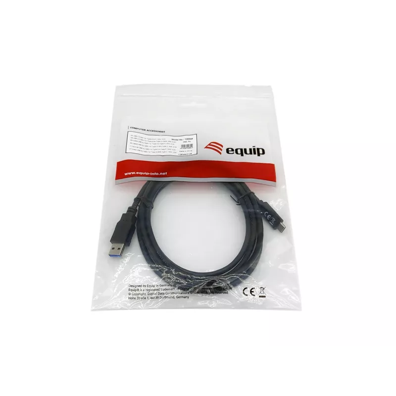 Equip USB 3.2 Gen 1 Type-A - Type-C -kaapeli, M/M, 2,0 m