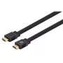 Manhattan HDMI-kaapeli Ethernetillä (litteä), 4K@60Hz (Premium High Speed), 5 m, uros-uros, musta, Ultra HD 4K x 2K, täysin suojattu, kullatut kontaktit, elinikäinen takuu