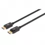 Manhattan DisplayPort 1.4 -kaapeli, 8K@60Hz, 3 m, punottu kaapeli, uros-uros, lukituksilla, täysin suojattu, musta, elinikäinen takuu, vastaa DP14MM3M