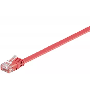 Microconnect V-UTP601R-FLAT verkkokaapeli punainen 1 m Cat6 U/UTP (UTP)