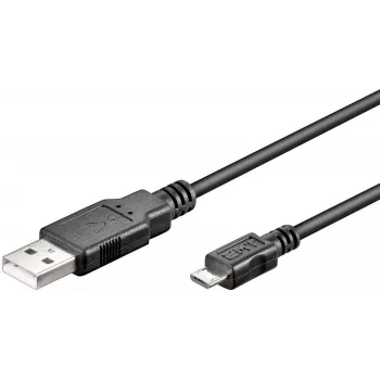Microconnect USBABMICRO5 USB-kaapeli USB 2.0 5 m USB A - Micro-USB B musta