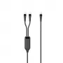 Microconnect MC-2XUSBC-100W USB-kaapeli USB 2.0 1 m USB-C musta