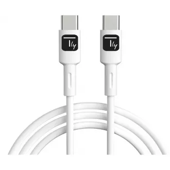 Techly ICOC-MUSB20-C60W1 USB-kaapeli USB 2.0 1 m USB-C valkoinen