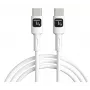 Techly ICOC-MUSB20-C60W1 USB-kaapeli USB 2.0 1 m USB-C valkoinen