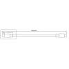 Microconnect DOCKUSB3.2CC1 USB-kaapeli USB 3.2 Gen 2 (3.1 Gen 2) 1 m USB-C musta