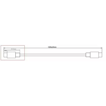 Microconnect DOCKUSB3.2CC1 USB-kaapeli USB 3.2 Gen 2 (3.1 Gen 2) 1 m USB-C musta