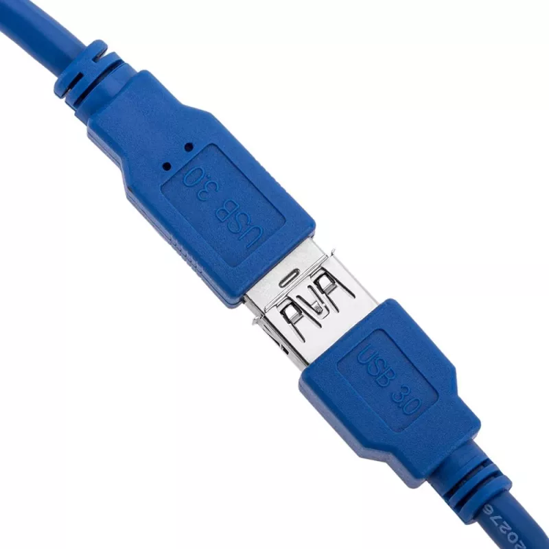 Techly USB 3.0 -jatkokaapeli A-uros / A-naaras 3 m sininen ICOC U3-AA-30-EX