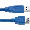 Techly USB 3.0 -jatkokaapeli A-uros / A-naaras 0,5 m sininen ICOC U3-AA-005-EX