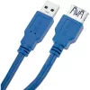 Techly USB 3.0 -jatkokaapeli A-uros / A-naaras 0,5 m sininen ICOC U3-AA-005-EX