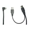 MicroConnect MC-WA1945B jakokaapeli, USB 2.0 A uros – USB 2.0 A uros + Mini USB -uros