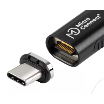 MicroConnect MC-LS-USB4MP2S Premium USB4-magneettiliitin, 40 Gbps, 240 W, 8K (2 kpl)