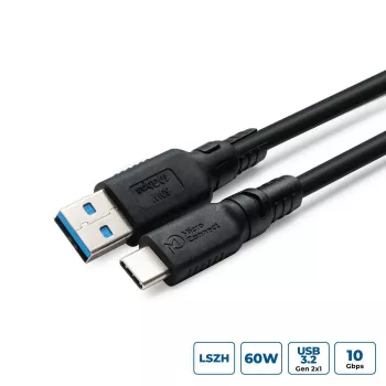 USB-C - USB-A -adapterikaapeli MicroConnect USB3.2AC1-LSZH, 1 m, USB 3.2