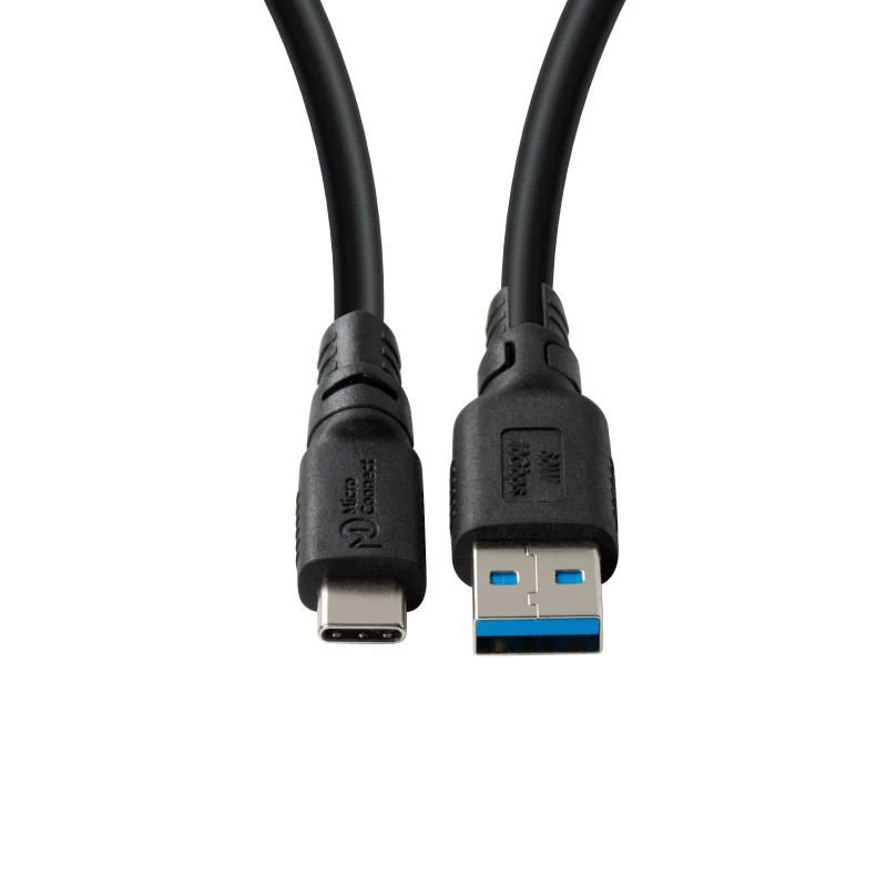 USB-C - USB-A -adapterikaapeli MicroConnect USB3.2AC1-LSZH, 1 m, USB 3.2