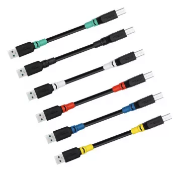 MicroConnect USB3.0AB3B-LSZH USB 3.2 A–B Gen 1 -kaapeli, 3 m, LSZH, ColorFlex
