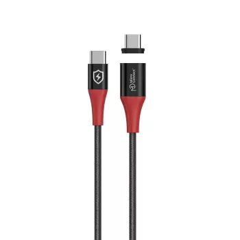 USB-C-magneettilatauskaapeli MicroConnect MC-MAGNETIC-CUSBC-SC-240W – 240 W Power Delivery, irrotettava magneettiliitin