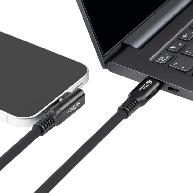Microconnect MC-LS-USB4CC2.0-A USB-kaapeli 2 m USB-C musta