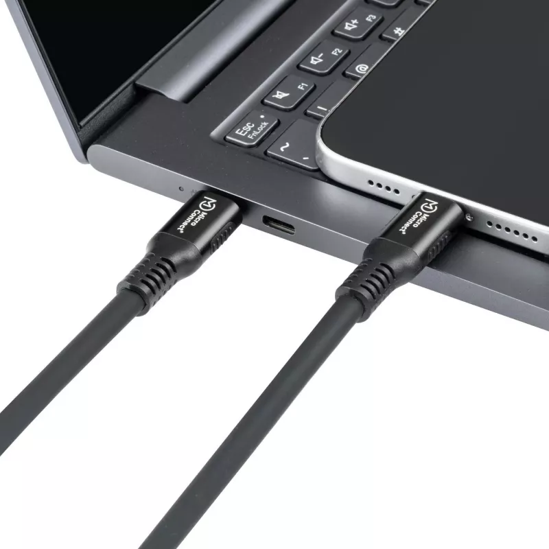 Microconnect MC-LS-USB4CC2.0 USB-kaapeli 2 m USB-C musta