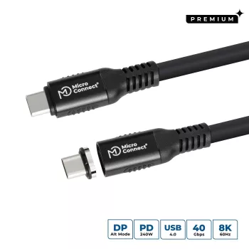 Microconnect MC-LS-USB4CC0.5 USB-kaapeli 0,5 m USB-C musta