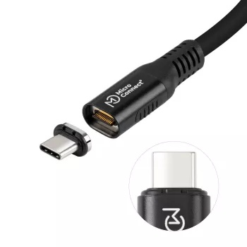 Microconnect MC-LS-USB4CC1.0 USB-kaapeli 1 m USB-C musta