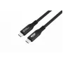 MicroConnect USB4CC05-240W-80GBPS Premium USB4 Gen 4 USB-C-kaapeli, 0,5 m, 80 Gbps, 240 W