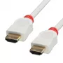 Lindy 41413 HDMI-kaapeli 3 m HDMI tyyppi A (Standard) punainen, valkoinen