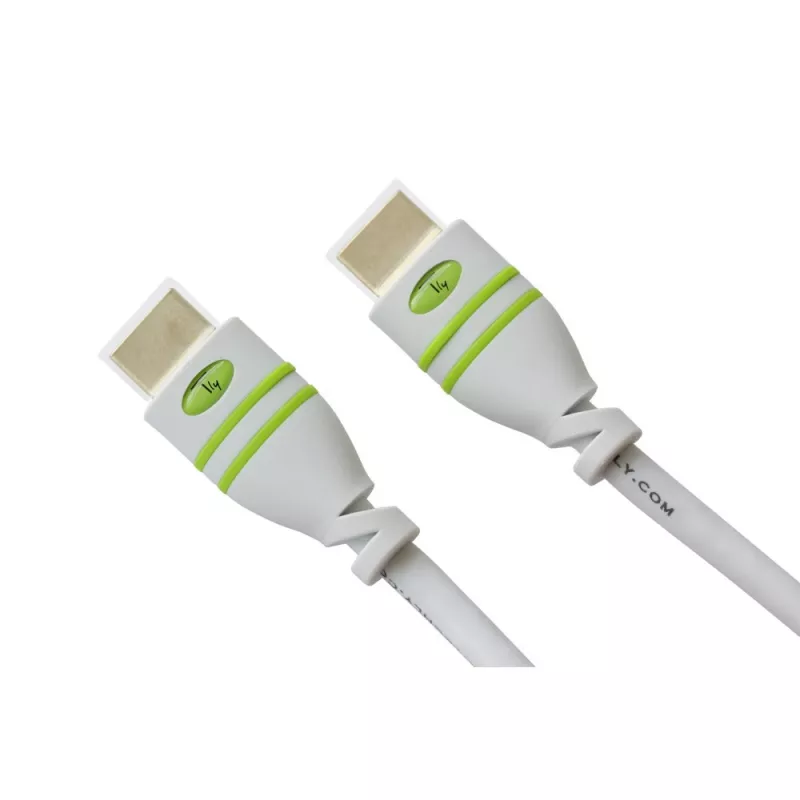 Techly 1 m High Speed HDMI -kaapeli Ethernetillä A/A M/M valkoinen ICOC HDMI-4-010WH