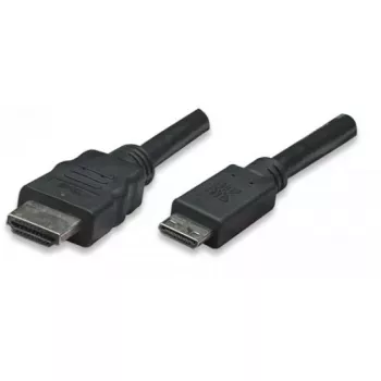 Techly ICOC-HDMI-B-015 HDMI-kaapeli 1,8 m HDMI Type-A (Standard) HDMI Type-C (Mini) musta