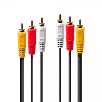 Lindy 2 m Premium AV 3 x RCA - 3 x RCA -kaapeli