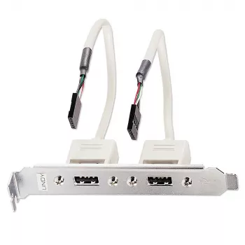 USB-taustalevy Lindy 2-porttinen USB 2.0 PC-tausta lev y