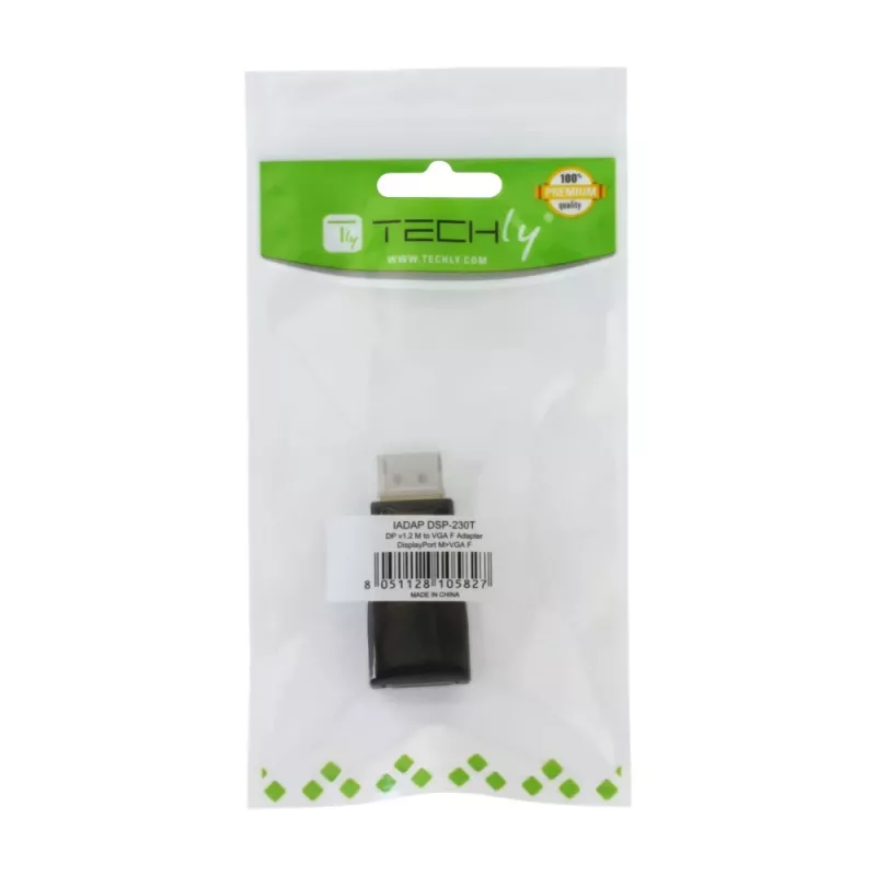 Kaapelisovitin DisplayPort VGA Techly IADAP-DSP-230T