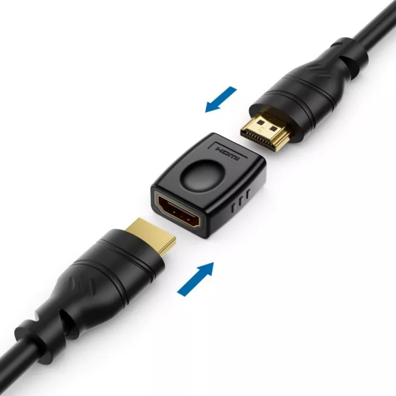 Kaapelisovitin Techly IADAP-HDMI-F/F musta