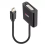 Lindy Mini DisplayPort - DVI aktiivimuunnin 0,16 m musta