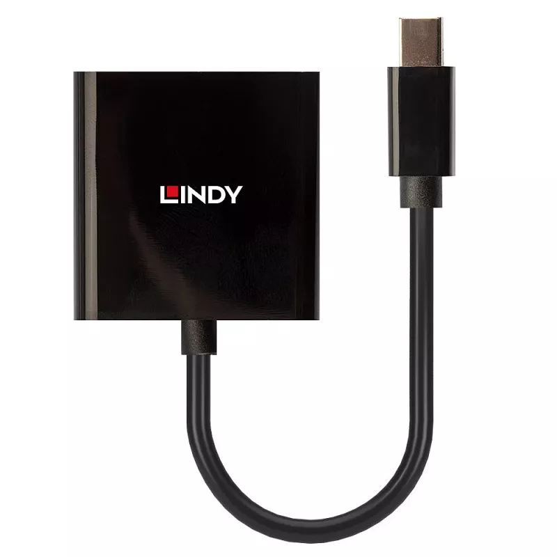 Lindy Mini DisplayPort - DVI aktiivimuunnin 0,16 m musta